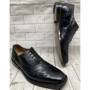 Mezlan Size 9W Wingtip Oxford Brogues Leather Lace Up Formal Shoes 29462 Used